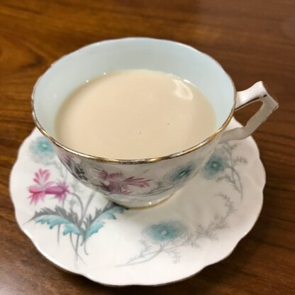 ほうじ茶ミルク大好きです。
蜂蜜入りって良いですね！美味しかったです(o^^o)
レシピありがとうございました。